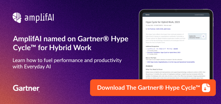 Insights on the Gartner® Hype Cycle™ for Hybrid Work Everyday AI